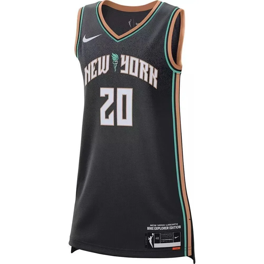 9. Nike NWT New York Liberty Sabrina Ionescu #20 Black Victory Explorer Jersey